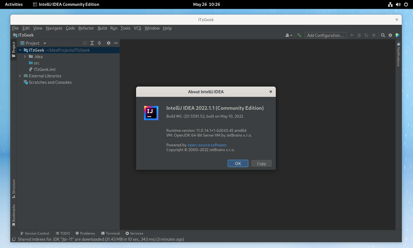 IntelliJ IDEA on Fedora