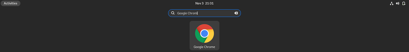 Launch Google Chrome browser on Fedora 36
