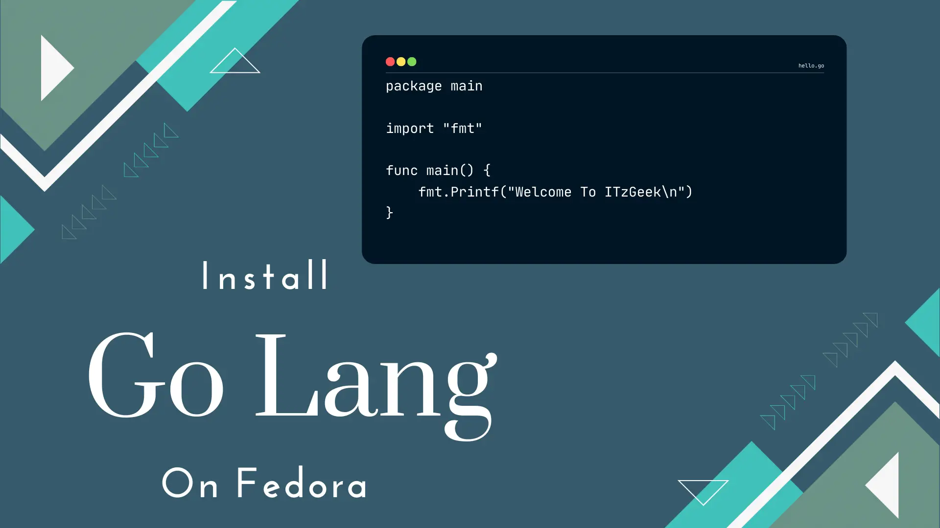 Install GoLang on Fedora