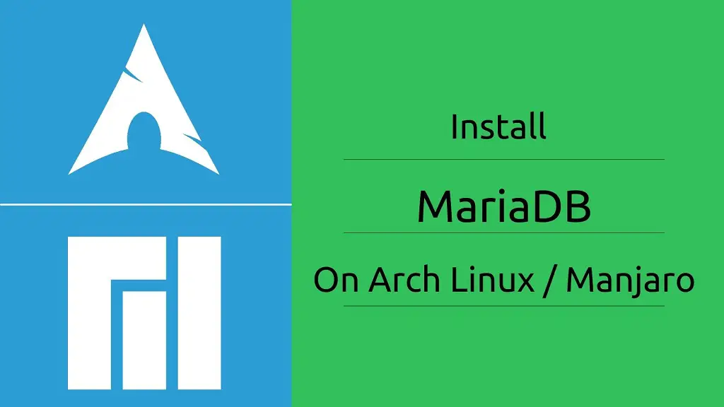 Install MariaDB on Arch Linux