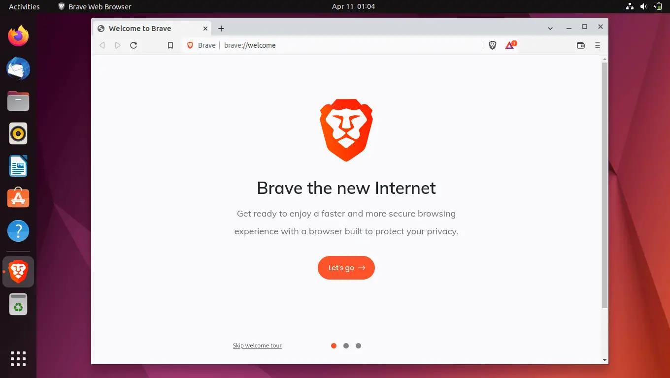 Brave Browser on Ubuntu 22.04