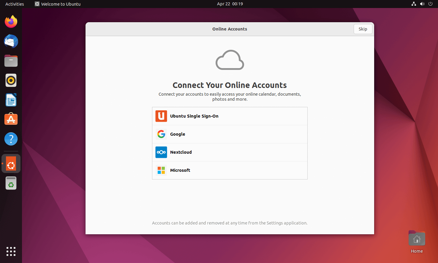 Connect Online Accounts