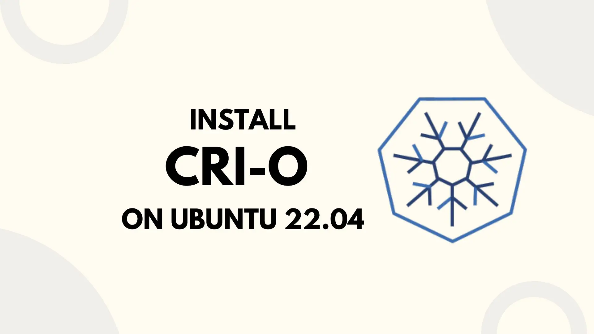 Install CRI-O on Ubuntu 22.04