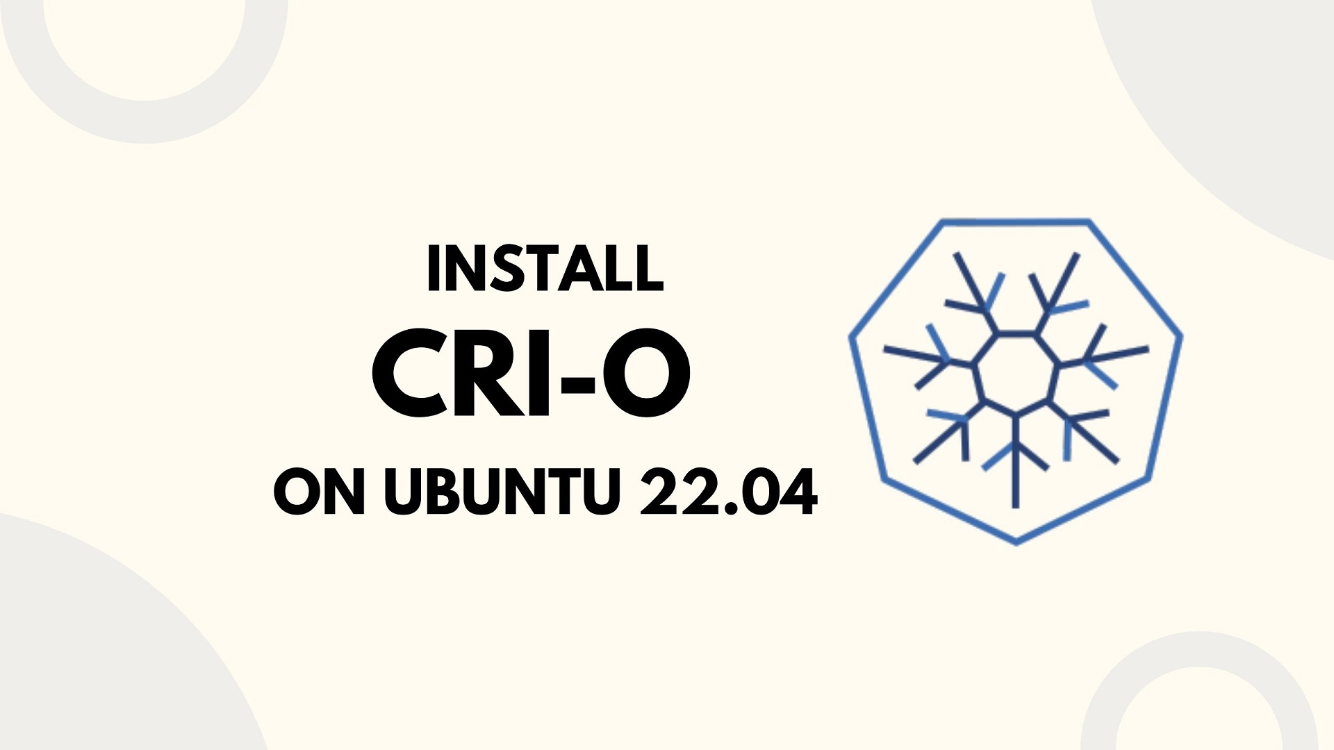 Install CRI-O on Ubuntu 22.04