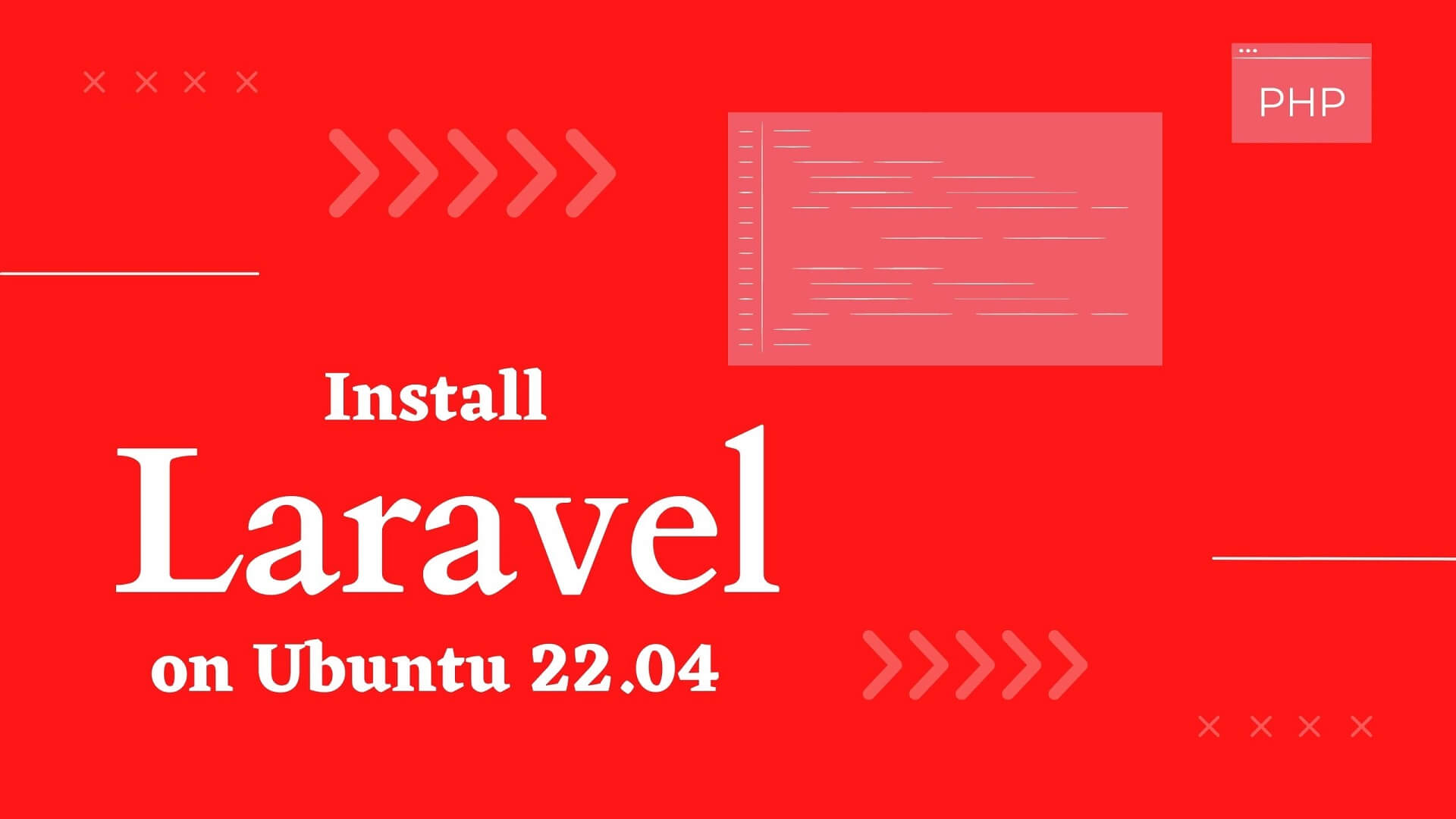 Install Laravel on Ubuntu 22.04