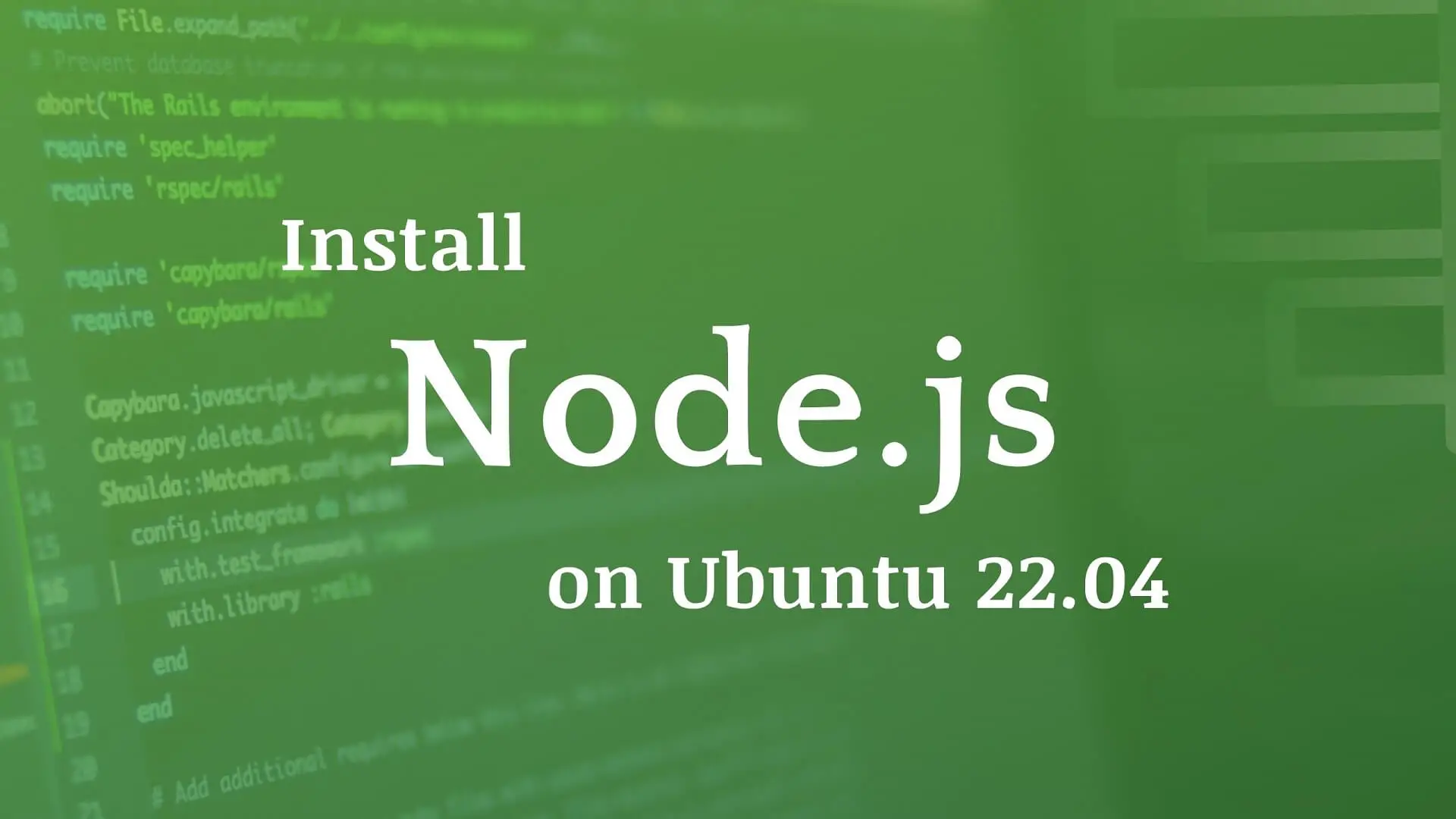 Install Node.js on Ubuntu 22.04