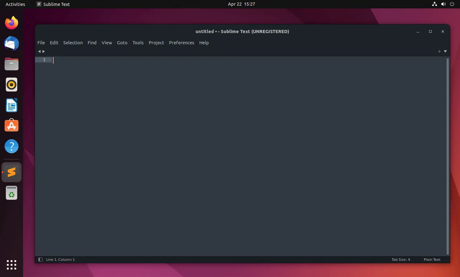 Sublime Text on Ubuntu 22.04