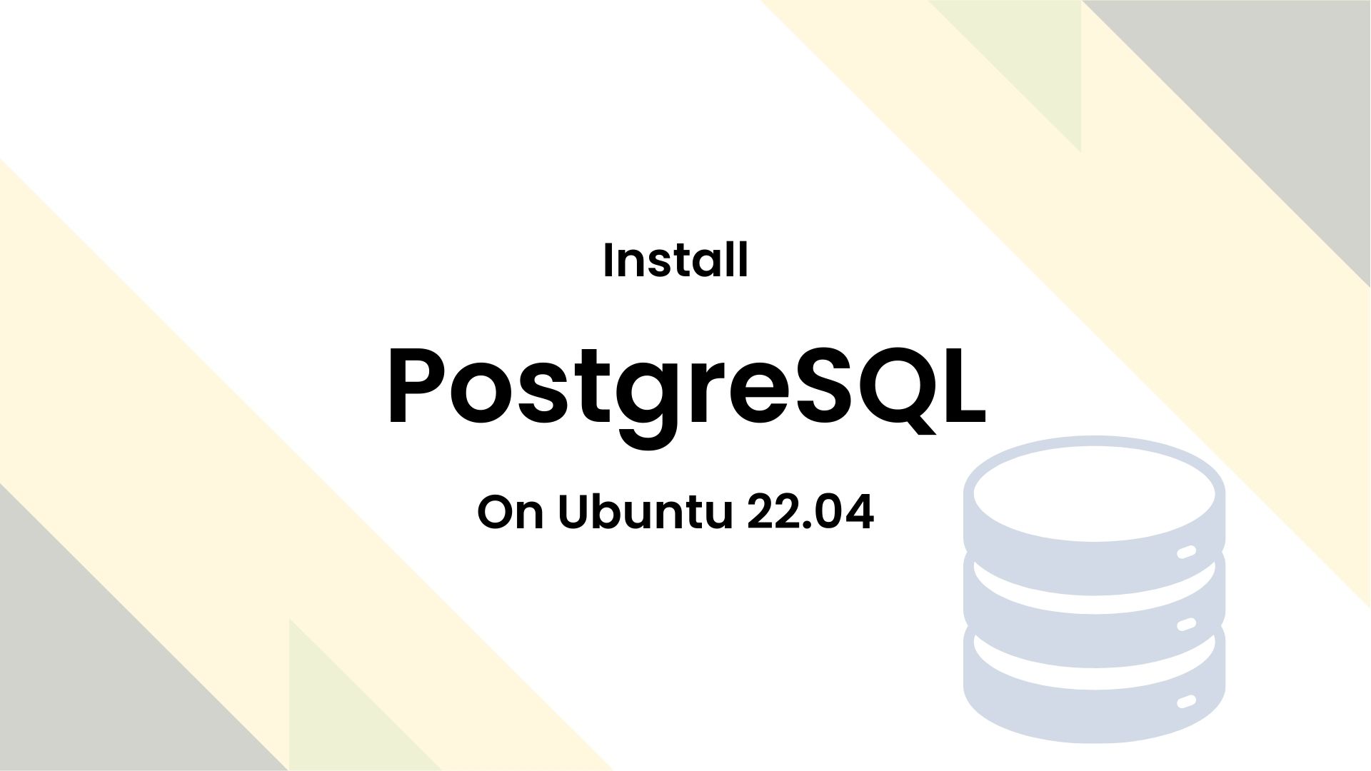 Install PostgreSQL on Ubuntu 22.04