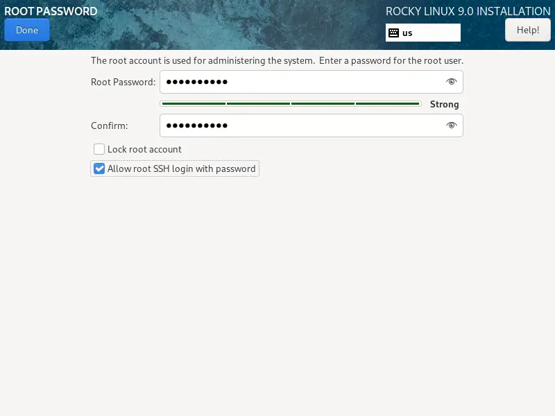 Enable Root Account