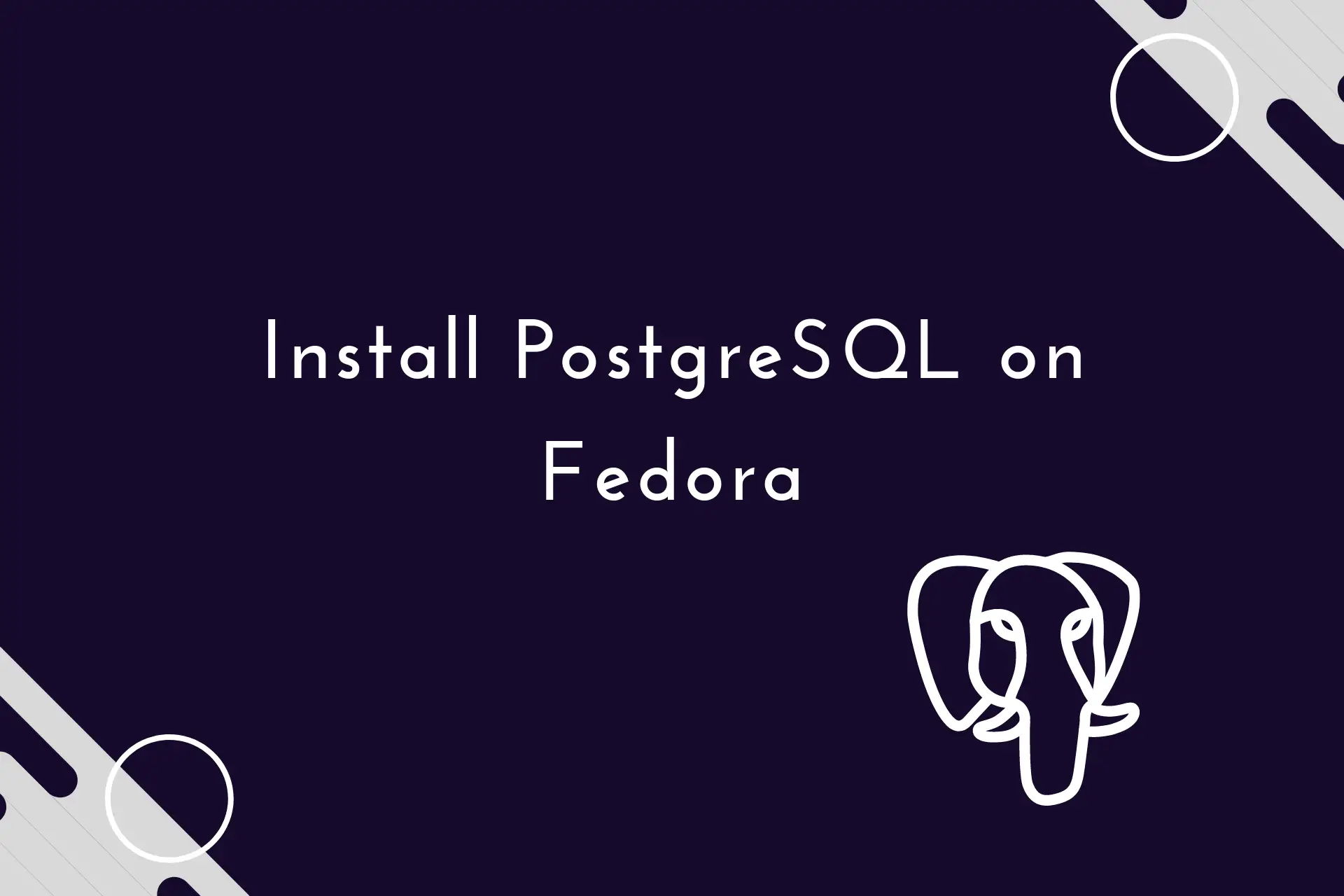 Install PostgreSQL on Fedora 36